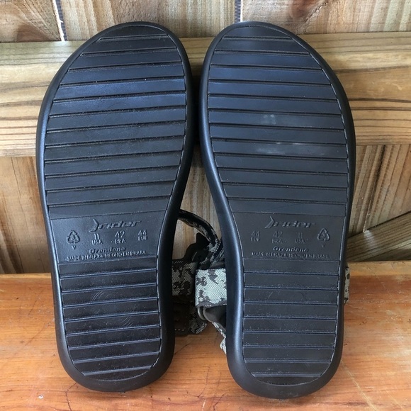 Rider Adjustable Sandals Green & Brown Camoflauge Made From Recyclable Materials - Picture 4 of 5